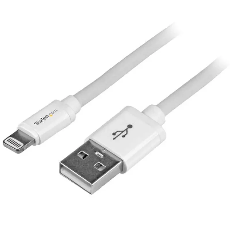 StarTech.com 2 m (6 jalga) USB-Lightning kaabel – pikk iPhone/iPad/iPod laadimiskaabel – Lightning-USB-kaabel – Apple MFi sertifitseeritud – valge