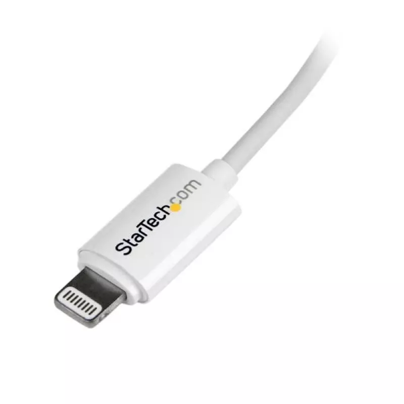 StarTech.com 2 m (6 jalga) USB-Lightning kaabel – pikk iPhone/iPad/iPod laadimiskaabel – Lightning-USB-kaabel – Apple MFi sertifitseeritud – valge