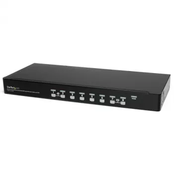 StarTech.com 8 pordiga 1U riiulisse paigaldatav USB KVM-lüliti komplekt OSD ja kaablitega