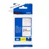 Sildistuslint Brother TZE-SE5 — 24 mm x 8 m, must valgel