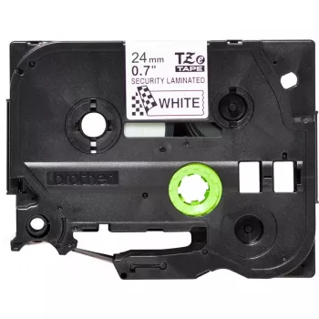 Sildistuslint Brother TZE-SE5 — 24 mm x 8 m, must valgel
