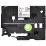 Sildistuslint Brother TZE-SE5 — 24 mm x 8 m, must valgel