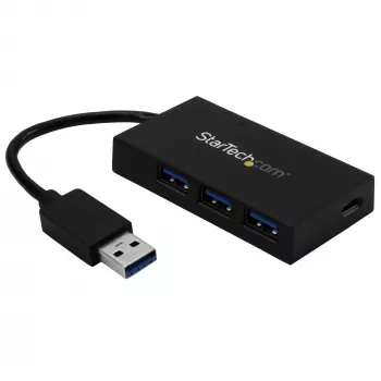 StarTech.com 4-pordiline USB 3.0 jaotur – USB Type-A jaotur 1x USB-C ja 3x USB-A pordiga (SuperSpeed 5 Gbps) – USB-siinitoide – USB 3.2 Gen 1 adapterjaotur – kaasaskantav/sülearvuti USB-jaotur