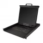 StarTech.com Rackmount KVM Console - Ühe pordiga VGA KVM 19-tollise LCD monitoriga serveririiulile - Täisfunktsionaalne universaalne 1U LCD KVM sahtel koos kaablite ja riistvaraga - USB tugi - 50 000 MTBF