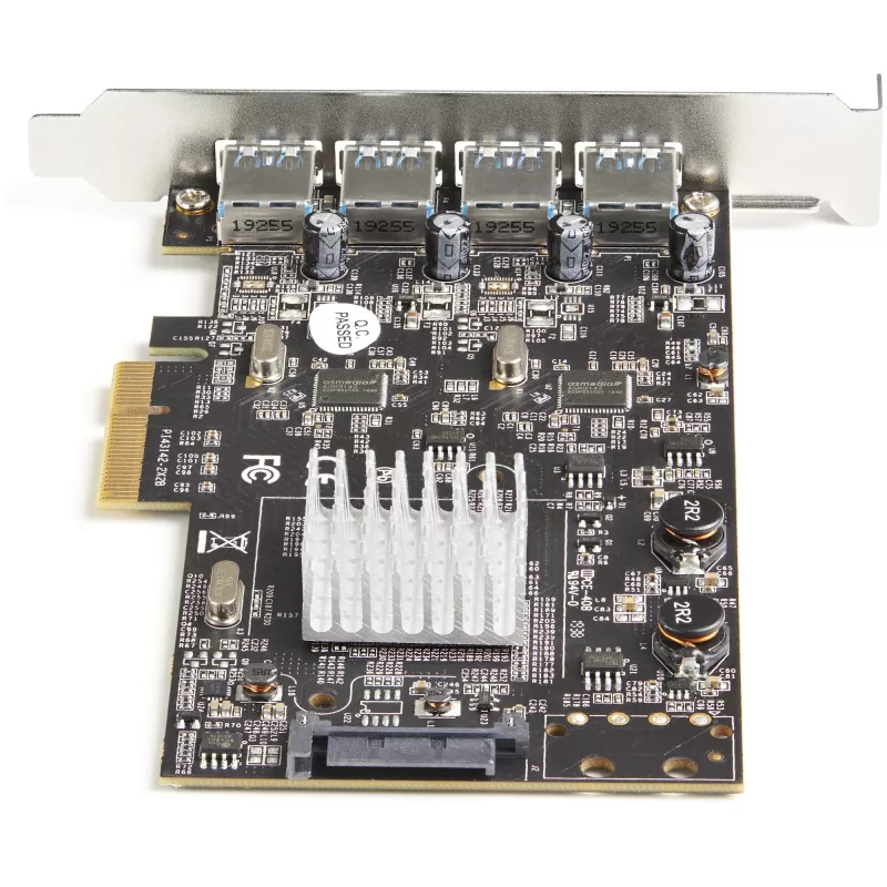 StarTech.com 4-Port USB PCIe Card - 10Gbps USB 3.1/3.2 Gen 2 Type-A PCI Express Expansion Card with 2 Controllers - 4x USB-A - USB PCIe Add-On Adapter Card - Windows/Mac/Linux