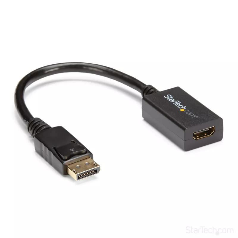 StarTech.com DisplayPort-HDMI-adapter - DP 1.2 HDMI videomuundur 1080p - DP-HDMI-kuvari/teleri/ekraani kaabeladapteri dongel - passiivne DP-HDMI-adapter - lukustuva DP-pistikuga