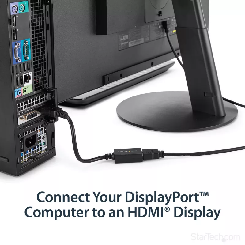 StarTech.com DisplayPort-HDMI-adapter - DP 1.2 HDMI videomuundur 1080p - DP-HDMI-kuvari/teleri/ekraani kaabeladapteri dongel - passiivne DP-HDMI-adapter - lukustuva DP-pistikuga
