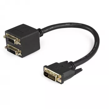 StarTech.com 30cm (1 ft) DVI-D 2x DVI-D digitaalne videolaoturikaabel - M/F ~ 1 ft DVI-D 2x DVI-D digitaalne videolaoturikaabel - M/F
