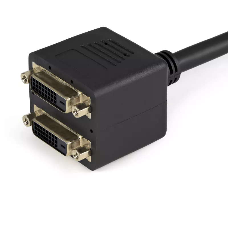 StarTech.com 30cm (1 ft) DVI-D 2x DVI-D digitaalne videolaoturikaabel - M/F ~ 1 ft DVI-D 2x DVI-D digitaalne videolaoturikaabel - M/F