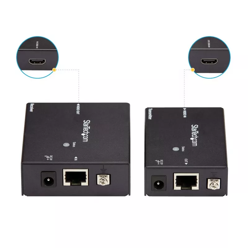 StarTech.com HDMI üle CAT5e HDBaseT pikendaja – toide üle kaabli – Ultra HD 4K – TAA