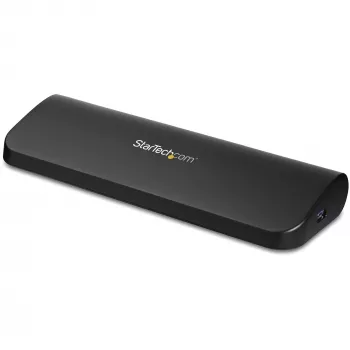 StarTech.com kahe monitoriga USB 3.0 dokkimisjaam HDMI ja DVI/VGA-ga~Kahe monitoriga USB 3.0 sülearvuti dokkimisjaam HDMI/DVI/VGA-ga, 3x USB-A jaotur, GbE, heli, universaalne A-tüüpi dokk Windows/macOS/ChromeOS jaoks - TAA nõuetele vastav
