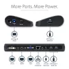 StarTech.com kahe monitoriga USB 3.0 dokkimisjaam HDMI ja DVI/VGA-ga~Kahe monitoriga USB 3.0 sülearvuti dokkimisjaam HDMI/DVI/VGA-ga, 3x USB-A jaotur, GbE, heli, universaalne A-tüüpi dokk Windows/macOS/ChromeOS jaoks - TAA nõuetele vastav