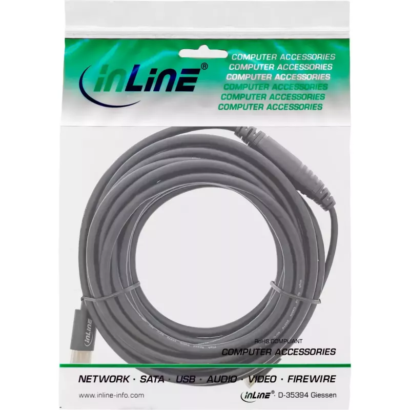 USB-ekraanikaabel InLine 64111 USB-C isane HDMI isasele 1m