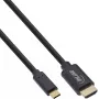 USB-ekraanikaabel InLine 64111 USB-C isane HDMI isasele 1m