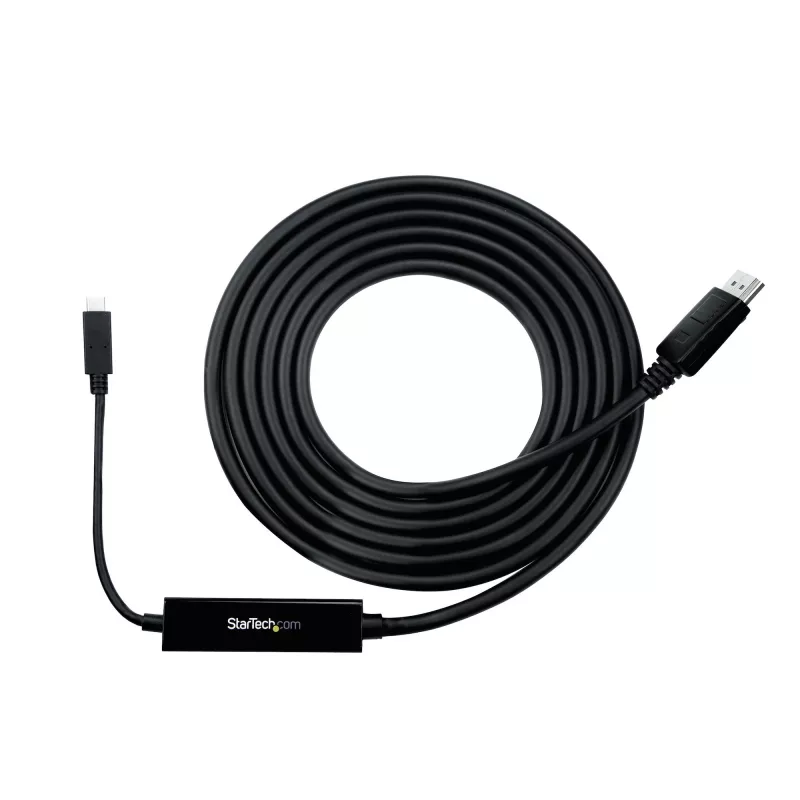 StarTech.com 9.8ft/3m USB-C – DisplayPort 1.2 kaabel 4K 60 Hz – USB-C-to-DisplayPort-adapterkaabel – HBR2 USB USB-C DP Alt Mode’i – DP-monitori videokaabel – ühildub Thunderbolt 3-ga – must
