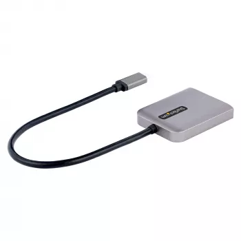 StarTech.com USB-C–kahekordse DisplayPort 1.4 adapteriga, USB USB-C mitme monitori MST-jaotur, kahe 5K 60 Hz DP sülearvutiekraani laiendaja/jagaja, HDR, eriti pikk sisseehitatud kaabel – ainult Windows