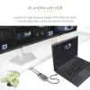 StarTech.com USB-C–kahekordse DisplayPort 1.4 adapteriga, USB USB-C mitme monitori MST-jaotur, kahe 5K 60 Hz DP sülearvutiekraani laiendaja/jagaja, HDR, eriti pikk sisseehitatud kaabel – ainult Windows