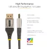 StarTech.com 13 jalan (4 m) VESA sertifitseeritud DisplayPort 1.4 kaabel - 8K 60Hz HDR10 - Ultra HD 4K 120Hz video - DP 1.4 kaabel / juhe - monitoridele/ekraanidele - DisplayPort-DisplayPort kaabel - M/M