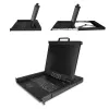 StarTech.com racki monteeritav KVM-konsool - ühe pordi VGA KVM 17-tollise LCD-kuvariga serveririiuli jaoks - täisfunktsionaalne universaalne 1U LCD KVM-sahtel koos kaablite ja riistvaraga - USB-toega - 50 000 MTBF