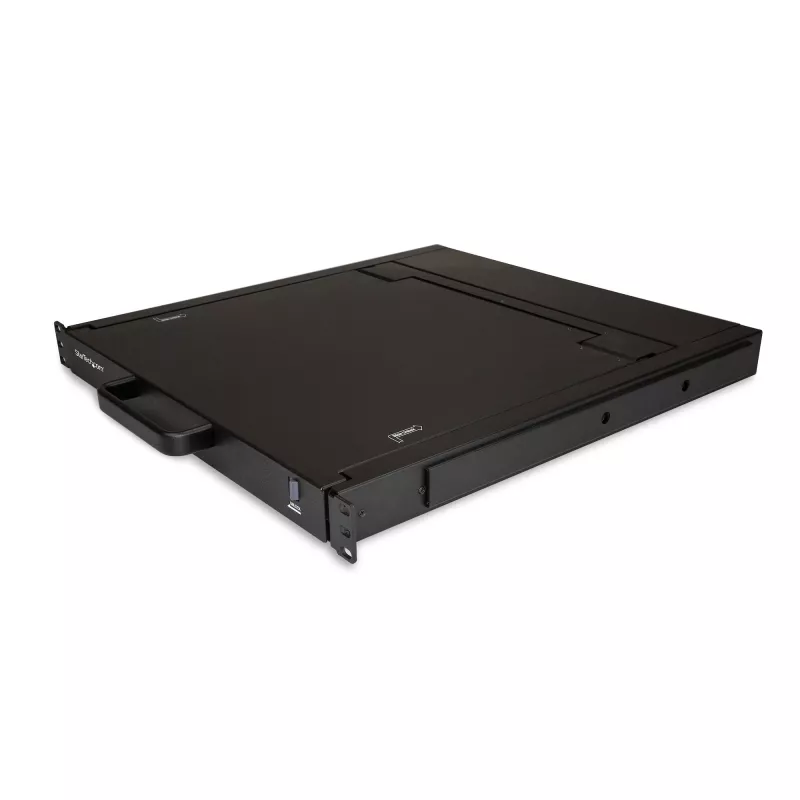 StarTech.com racki monteeritav KVM-konsool - ühe pordi VGA KVM 17-tollise LCD-kuvariga serveririiuli jaoks - täisfunktsionaalne universaalne 1U LCD KVM-sahtel koos kaablite ja riistvaraga - USB-toega - 50 000 MTBF