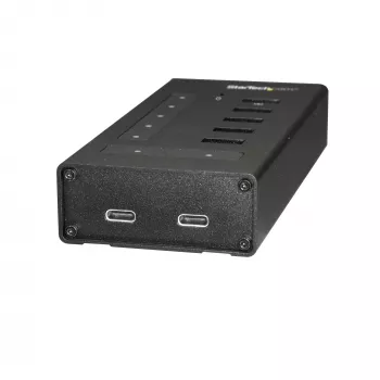 StarTech.com 7 pordiga USB-C jaotur – USB USB-C kuni 2x USB-C/5x USB-A – äriklassi metallist USB 3.0 jaotur – SuperSpeed USB 3.2 Gen 1 (5 Gbit/s) – isetoitega – BC 1.2 kiirlaadimine – paigaldatav/vastupidav