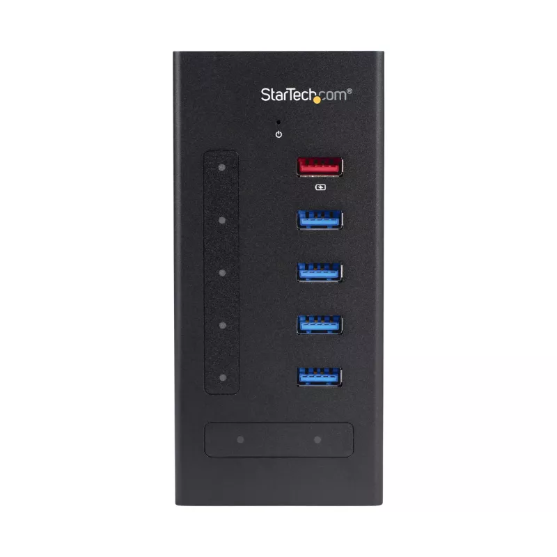 StarTech.com 7 pordiga USB-C jaotur – USB USB-C kuni 2x USB-C/5x USB-A – äriklassi metallist USB 3.0 jaotur – SuperSpeed USB 3.2 Gen 1 (5 Gbit/s) – isetoitega – BC 1.2 kiirlaadimine – paigaldatav/vastupidav