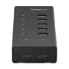StarTech.com 7 pordiga USB-C jaotur – USB USB-C kuni 2x USB-C/5x USB-A – äriklassi metallist USB 3.0 jaotur – SuperSpeed USB 3.2 Gen 1 (5 Gbit/s) – isetoitega – BC 1.2 kiirlaadimine – paigaldatav/vastupidav