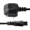 StarTech.com 3 jalga (1 m) Ühendkuningriigi sülearvuti toitekaabel, BS 1363 kuni C5 (ristikuleht), 2,5 A 250 V, 18AWG, Ühendkuningriigi sülearvuti asendusjuhe, printeri toitekaabel, sülearvuti laadija juhe, sülearvuti toiteploki juhe
