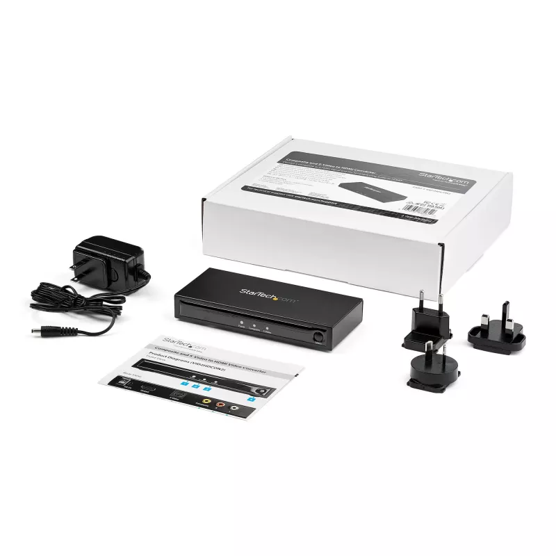 StarTech.com S-Video või Composite HDMI-muundur heliga - 720p - NTSC ja PAL
