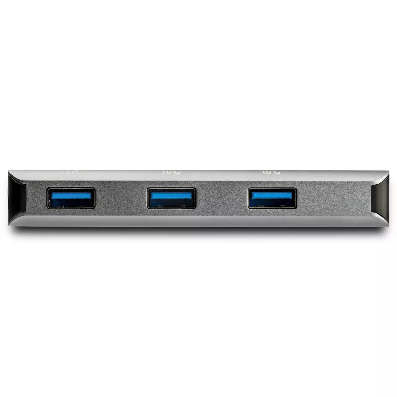 StarTech.com 3 pordiga 10 Gbps USB-C jaotur SD-kaardilugejaga – 3x USB-A ja 1x SD-pesa – kaasaskantav USB 3.1/3.2 Gen 2 USB-C adapterjaotur – sülearvutijaotur – USB-siini toide – Thunderbolt 3 ühilduv
