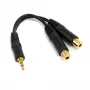 StarTech.com 6-tolline stereojagajakaabel – 3,5 mm isane kuni 2x 3,5 mm emane