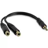 StarTech.com 6-tolline stereojagajakaabel – 3,5 mm isane kuni 2x 3,5 mm emane