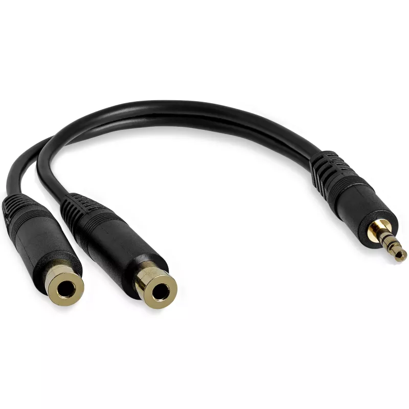 StarTech.com 6-tolline stereojagajakaabel – 3,5 mm isane kuni 2x 3,5 mm emane