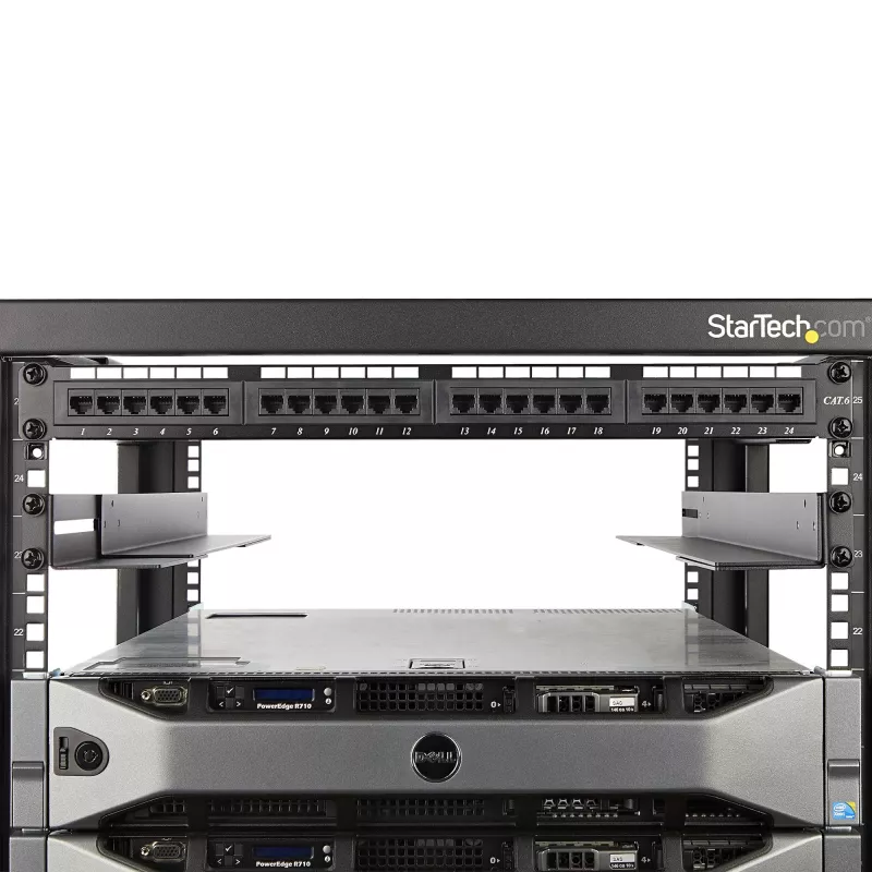 StarTech.com 1U 19-tollised serveririiuli siinid – 24-36 tolli reguleeritava sügavusega – universaalsed 4-postilised riiulipaigalduse siinid – võrguseadmete/serveri/UPS-i paigaldussiinide komplekt HPE ProLiant Dell PowerEdge