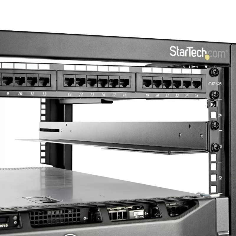 StarTech.com 1U 19-tollised serveririiuli siinid – 24-36 tolli reguleeritava sügavusega – universaalsed 4-postilised riiulipaigalduse siinid – võrguseadmete/serveri/UPS-i paigaldussiinide komplekt HPE ProLiant Dell PowerEdge