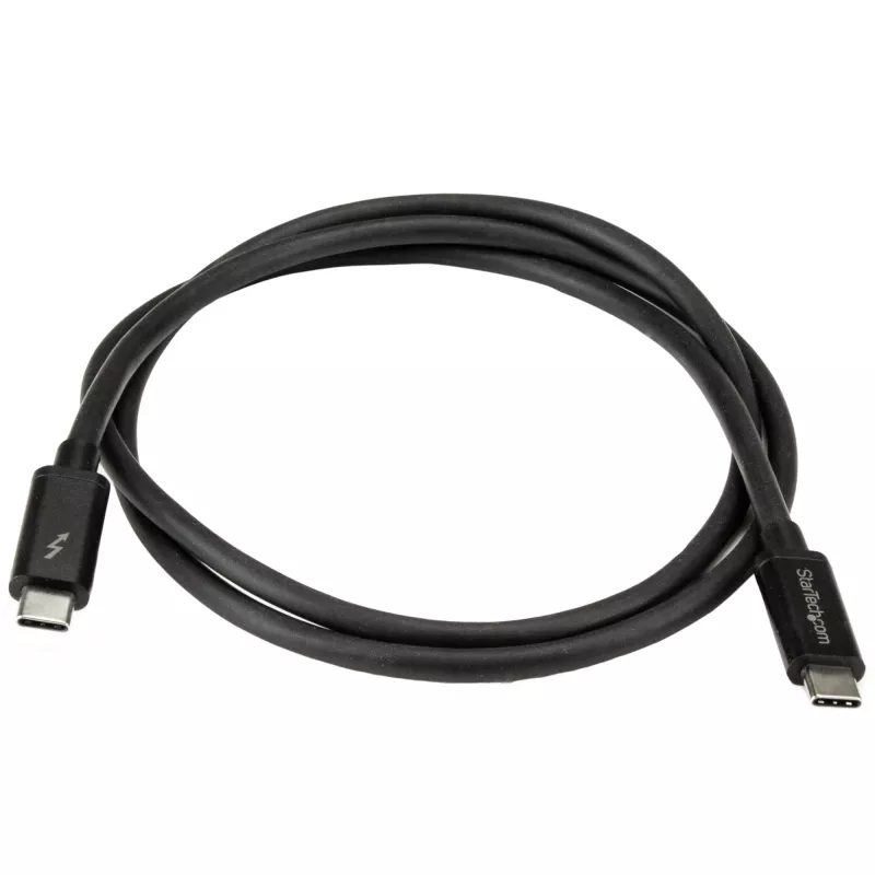 StarTech.com 1m Thunderbolt 3 (20Gbps) USB-C kaabel – Thunderbolt, USB ja DisplayPort ühilduv