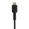 StarTech.com 6 tolli (15cm) Vastupidav Must USB-A kuni Lightning kaabel – Tugev Töökindel Aramiidkiuga USB Type A kuni Lightning Laadija / Sünkroonimise Toitejuhe – Apple MFi sertifitseeritud iPad / iPhone 12