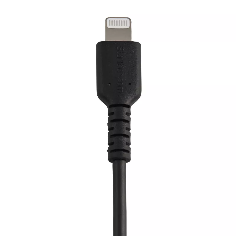 StarTech.com 6 tolli (15cm) Vastupidav Must USB-A kuni Lightning kaabel – Tugev Töökindel Aramiidkiuga USB Type A kuni Lightning Laadija / Sünkroonimise Toitejuhe – Apple MFi sertifitseeritud iPad / iPhone 12