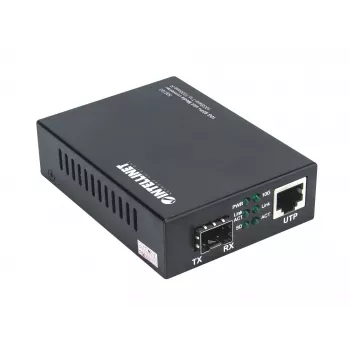 Intellinet 10GBase-T kuni 10GBase-R meediumimuundur, 1 x 10 GB SFP+ pesa, 1 x 10GB RJ45 port