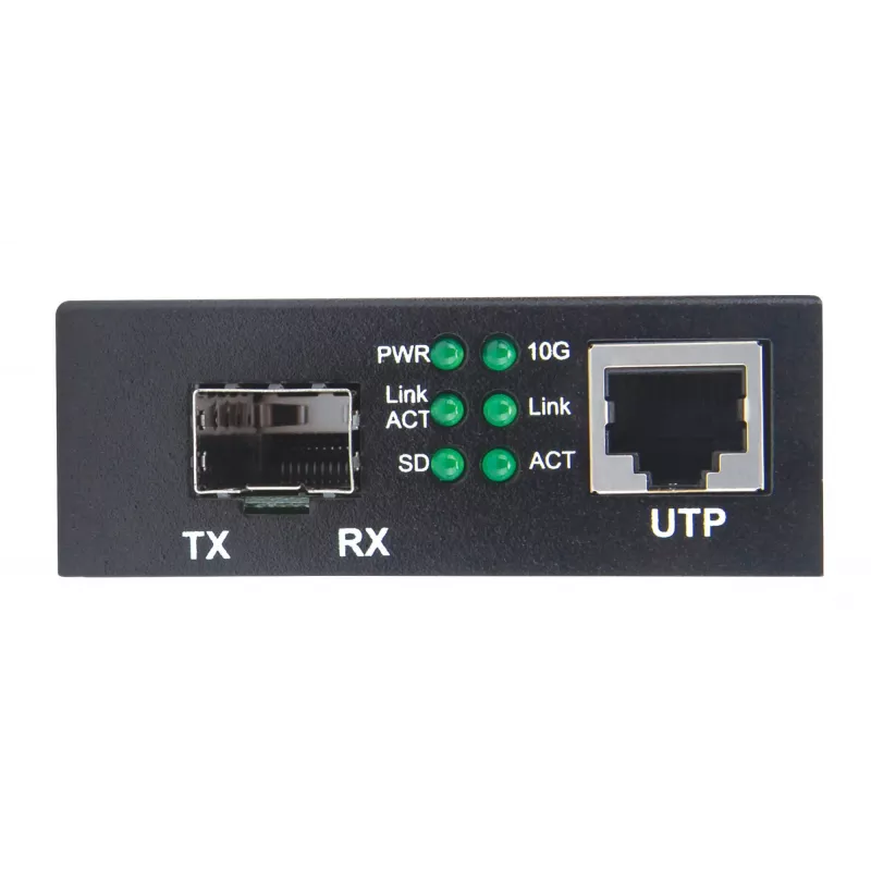 Intellinet 10GBase-T kuni 10GBase-R meediumimuundur, 1 x 10 GB SFP+ pesa, 1 x 10GB RJ45 port