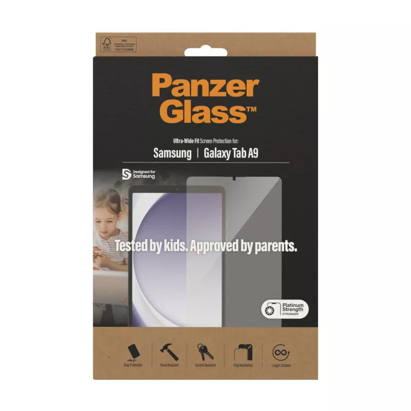 PanzerGlass ®️ Ekraanikaitse Samsung Galaxy Tab A9 | Ultra-Wide Fit