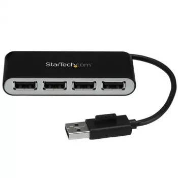 StarTech.com 4-pordiline kaasaskantav USB 2.0 jaotur sisseehitatud kaabliga