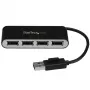 StarTech.com 4-pordiline kaasaskantav USB 2.0 jaotur sisseehitatud kaabliga