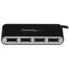 StarTech.com 4-pordiline kaasaskantav USB 2.0 jaotur sisseehitatud kaabliga