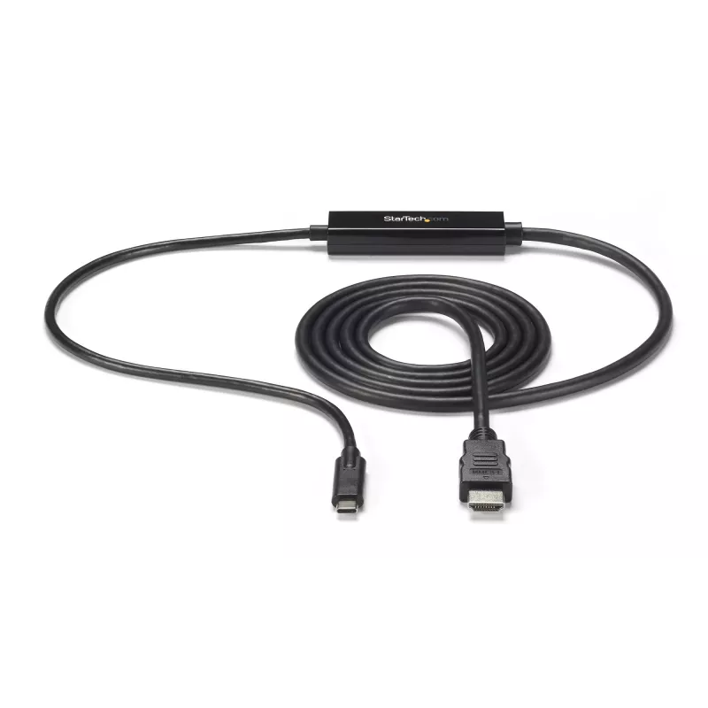 StarTech.com 6 ft (2 m) USB-C–HDMI-kaabel – 4K 30 Hz USB USB-C–HDMI-videokuva muundur – USB-C DP Alt Mode HDMI-kuvari adapterjuhe – Thunderboltiga ühilduv