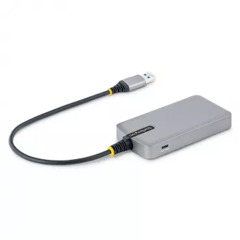 StarTech.com 4-pordiline USB-jaotur – USB 3.0 5 Gbps, siiniga toidetav, USB-A kuni 4x USB-A jaotur koos valikulise lisatoitesisendiga – kaasaskantav laua-/sülearvuti USB-jaotur, 1 jala/30 cm kaabel, USB-laiendusjaotur