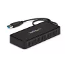 StarTech.com USB 3.0 Mini dokk - Kahe monitoriga USB-A dokkimisjaam DisplayPort 4K 60Hz video ja Gigabit Ethernetiga - 1 jala (30 cm) kaabel - Kaasaskantav USB 3.1 Gen 1 Type-A sülearvuti adapter