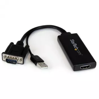 StarTech.com VGA-HDMI-adapter USB-heli ja -toitega – kaasaskantav VGA-HDMI-muundur – 1080p