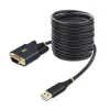 StarTech.com 10 jala (3 m) USB-jadaliidese adapterikaabel, COM-säilitamine, vahetatavad kruvid/mutrid, USB-A - DB9 RS232, FTDI IC, ESD-kaitse, Windows/macOS/Linux