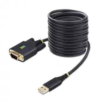 StarTech.com 10 jala (3 m) USB-jadaliidese adapterikaabel, COM-säilitamine, vahetatavad kruvid/mutrid, USB-A - DB9 RS232, FTDI IC, ESD-kaitse, Windows/macOS/Linux